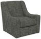 Corinthian Furniture Central Park Green Swivel Accent Chair-0