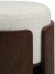 Renwil® Capsula Off-White/Walnut Ottoman-3
