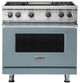Viking® 36'' November Sky Sealed Burner Pro Style Gas Range-0