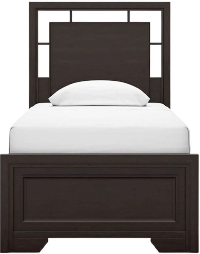 Signature Design by Ashley® Covetown Dark Brown Youth Twin Panel Bed-1