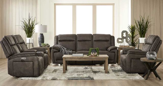 Hughes Furniture® 225012 Derby Slate Manual Recliner-1
