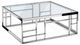 VIG Furniture Modrest Stephen Clear/Stainless Steel Coffee Table-0