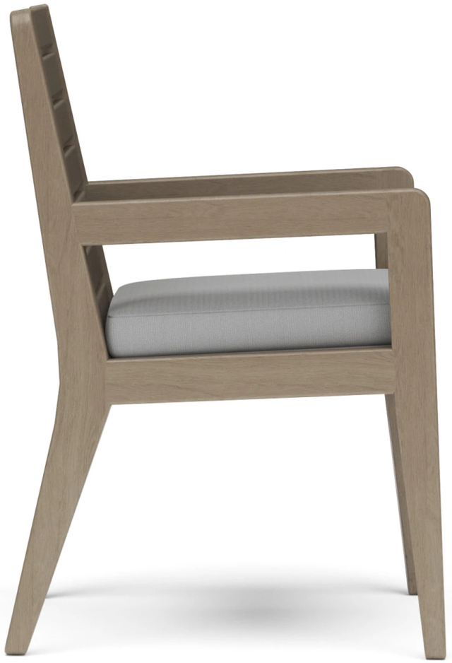 homestyles® Sustain Gray Outdoor Dining Arm Chair Pair-2