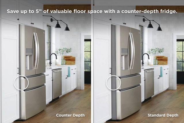 Frigidaire Gallery® 36 in. 21.5 Cu. Ft. Smudge-Proof® Stainless Steel Counter Depth French Door Refrigerator-7