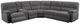 Emerald Home Aurora 3-Piece Lunar Gray Power Reclining Sectional-0