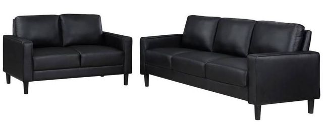 Coaster® Ruth 2-Piece Black Stationary Seating Set-0