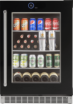 Silhouette® Reserve 24” Black Wine Cooler