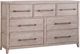 American Woodcrafters 2810 Aurora Whitewash Dresser-0