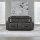 Liberty Furniture Chapman Aline Coal Leather Power Reclining Loveseat with Console-1