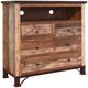 International Furniture Direct Antique Brown Media Chest-0