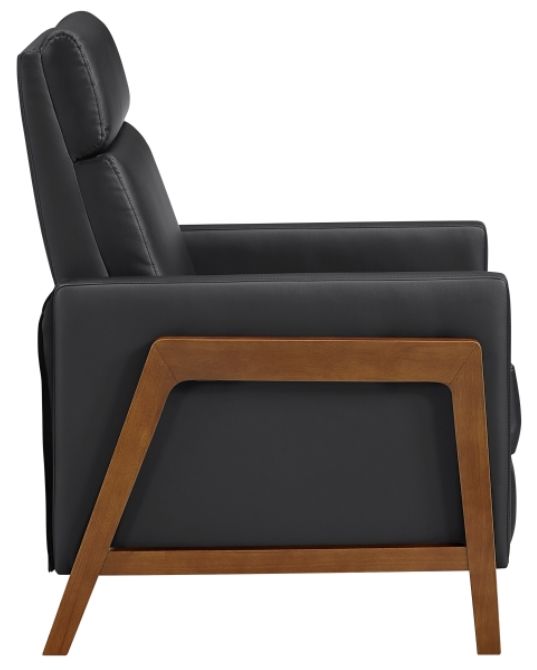 Homelegance® Verve Black Push Back Manual Reclining Chair-3
