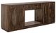 International Furniture Direct Balam Stained Dark TV Stand-3