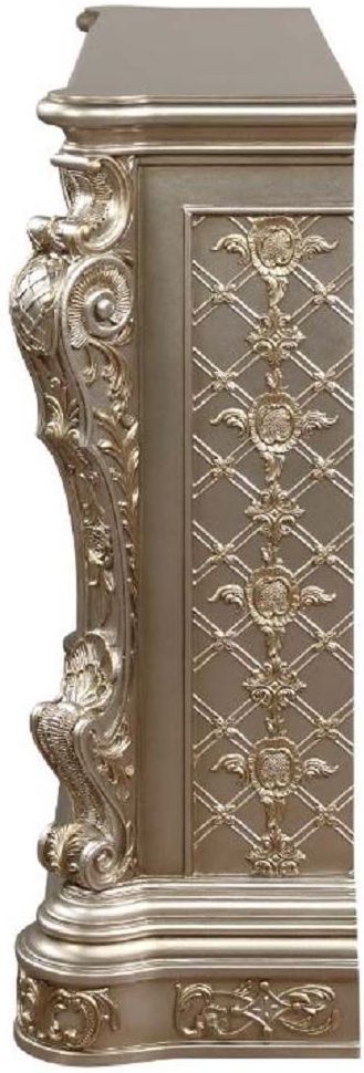 ACME Furniture Danae Antique Silver Fireplace-4