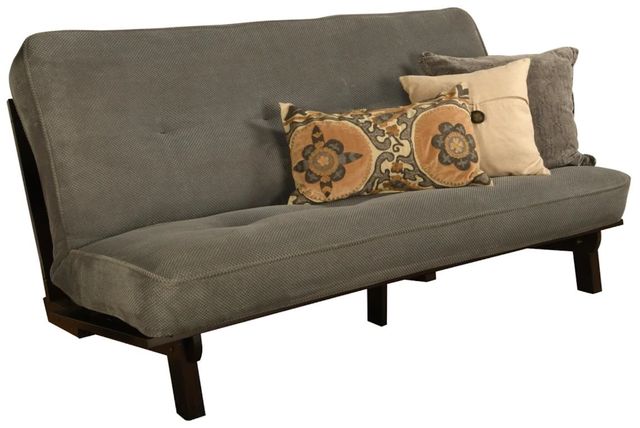 Kodiak Furniture Carson Marmont Thunder/Java Full Futon with Mattress -0