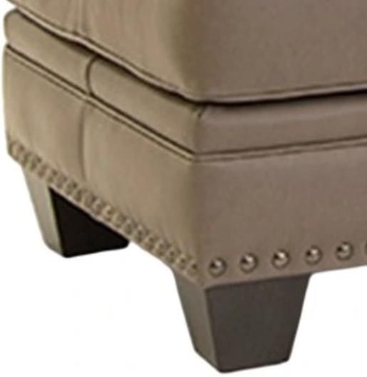 Smith Brothers Customizable 253 Leather Ottoman-2
