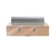 Caliber™ Rockwell Social 42" 2-Burner Champagne Built-In Natural Gas Grill with Gold Hardware-1