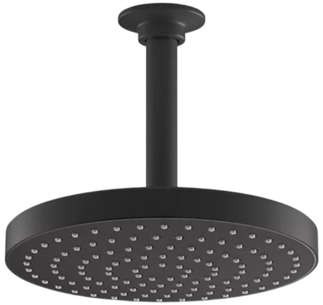 KOHLER® Awaken® Matte Black 1.75 GPM 8" Single-Function Rainhead-0