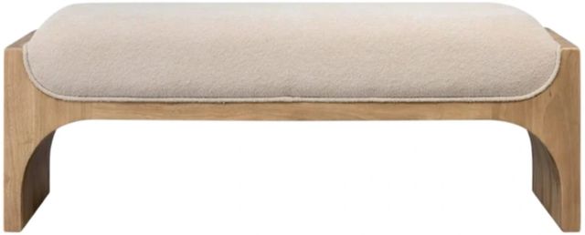 Modus Furniture Brentwood Brioche Upholstered Bench-2