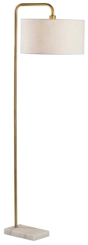 Adesso® Justine White Floor Lamp-0