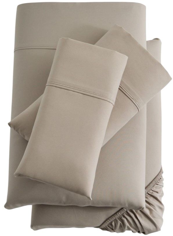 Malouf® Woven™ 2-Piece Driftwood Brushed Microfiber Twin Sheet Set-0