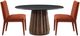 Bassett Mirror Brianne 2-Piece Rust Velvet Dining Chair-4