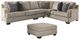 Signature Design by Ashley® Bovarian 2-Piece Stone Sectional with Ottoman-0