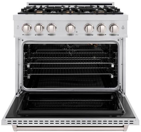 ZLINE Classic 36" Stainless Steel Pro Style Gas Range -1