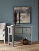 Hooker® Furniture Commerce and Market Stonewashed Blue Console Table-1