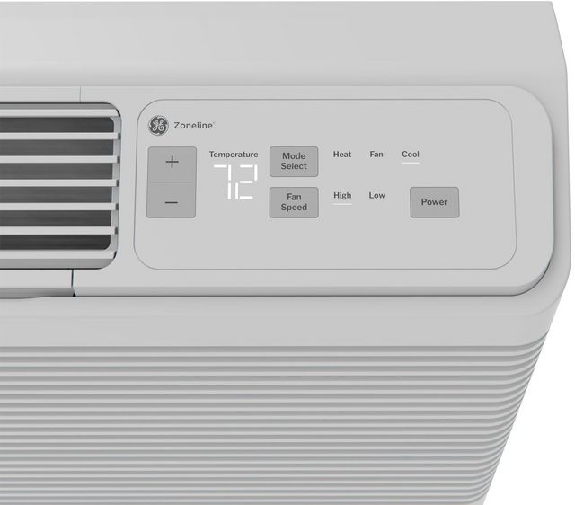 GE Zoneline® 12,000 BTU's Grey White Heat Pump-6