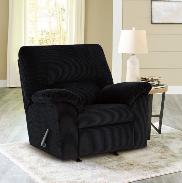 Signature Design by Ashley® SimpleJoy Onyx Manual Recliner Chair-4