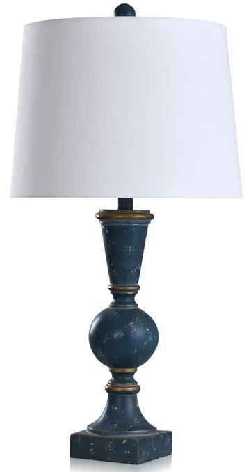 Stylecraft Dark Blue/White Table Lamp-0