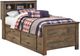 Signature Design by Ashley® Trinell Brown Youth Twin Bookcase Bed with 2 Storage Drawers-0