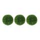 A & B Home 3-Piece Green Artificial Shorn Grass Balls Set-0