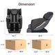 Real Relax Black Zero Gravity Full Body Massage Chair-1