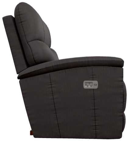 La-Z-Boy® Trouper Walnut Leather Power Rocking Recliner with