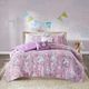 Olliix by Urban Habitat Kids Lola Pink Twin Unicorn Cotton Comforter Set-1