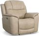 Flexsteel® Crew Pebble Power Recliner with Power Headrest and Lumbar-0