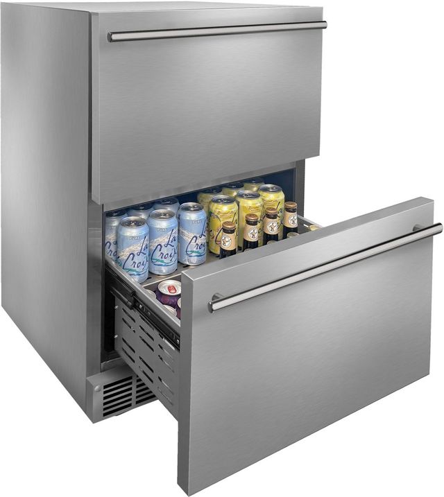 Marvel Essential Collection 24" 5 Cu. Ft. Stainless Steel Refrigerator Drawer-2