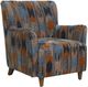 Uttermost® Lainey Rust/Sapphire/Spa Blue Upholstered Armchair-0