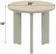 ACME Furniture Ingram Beige End Table with Light Gray Base-3