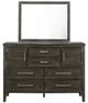 New Classic® Home Furnishings Andover Nutmeg Dresser and Mirror-0