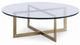 Century® Windsor Smith Large Glass Top Nest Cocktail Table with Matte Brass Base-0