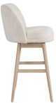 Armen Living Sadie Ancient Stone/Weathered Wood Swivel Counter Stool-4