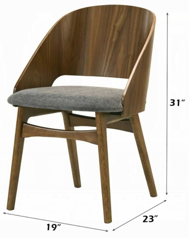 ACME Furniture Delmon 2-Piece Dark Walnut Side Chair Set-2