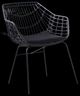 Furniture of America® Livana 2-Piece Black Fabric/Rattan/Steel Outdoor Chair Set-0