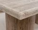 International Furniture Direct Sahara Cream Top Rectangular Cocktail Table with Caramel Brown Base-2