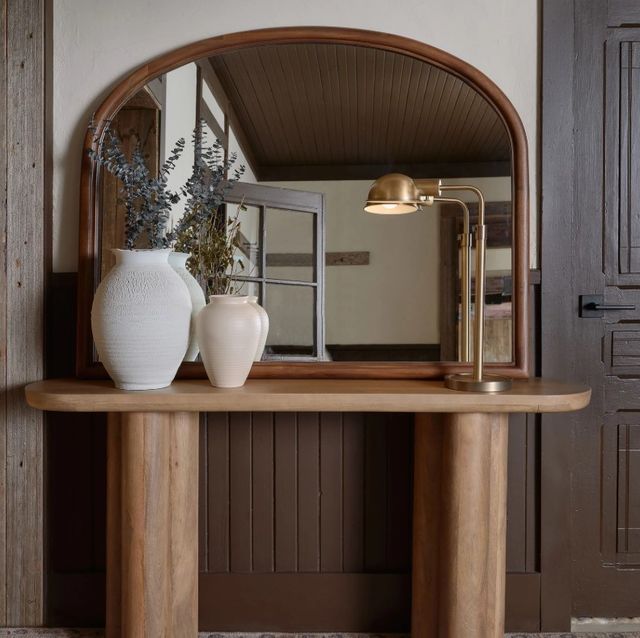 Renwil® Kindra Walnut Accent Mirror-1