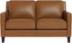 Aurora Furniture Ashby Cognac Stationary Loveseat -0