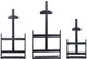 Stylecraft Dann Foley Lifestyle 3-Piece Black Tabletop Art Display Easel Set-2