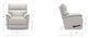La-Z-Boy® Trouper Gray Leather Manual Wall Recliner-2